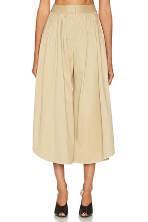 Adam Lippes Athena Pant in Tan