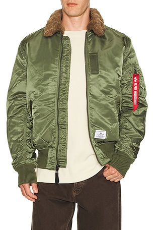 ALPHA INDUSTRIES B-15 Mod Flight Jacket in Sage