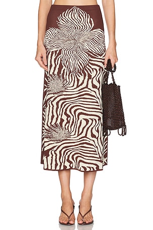 Alexis Jazlyn Skirt in Brown