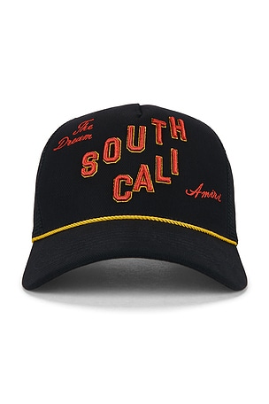 Amiri South Cali Trucker Hat in Black