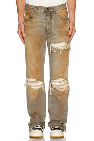 Amiri MX1 Straight Flare Jean in Blue