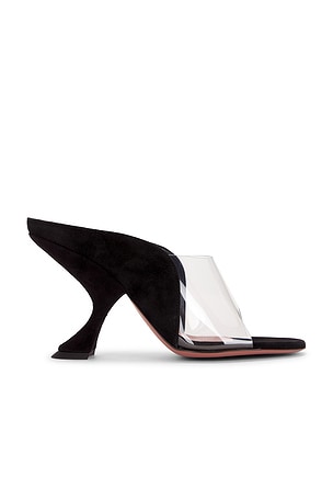 AMINA MUADDI Mackenzie 90 Slipper Mule in Black