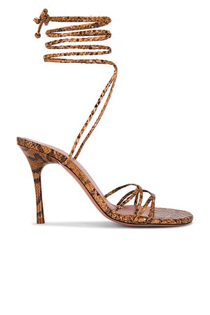 AMINA MUADDI Lori 95 Lace Up Sandal in Brown