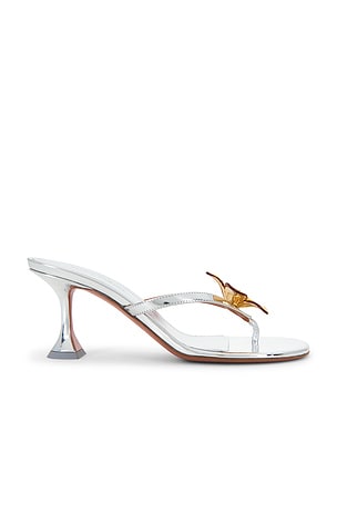 AMINA MUADDI Vittoria 70 Thong Sandal in Yellow