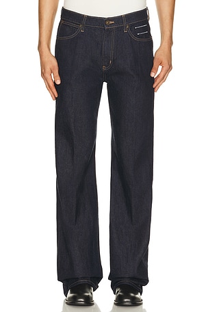 Austin Post Outland Wide Cut Jean in Blue