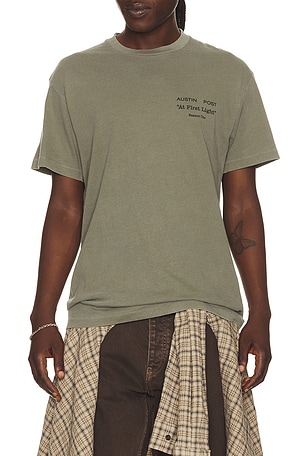 Austin Post x Matt McCormick Among The Low Light Standard Tee in Green