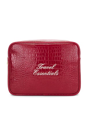 Abbode Travel Essentials Croc Pouch in Red