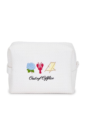 Abbode Out Of Office Waffle Pouch in White