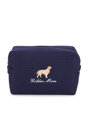 Abbode Golden Mom Waffle Pouch in Navy