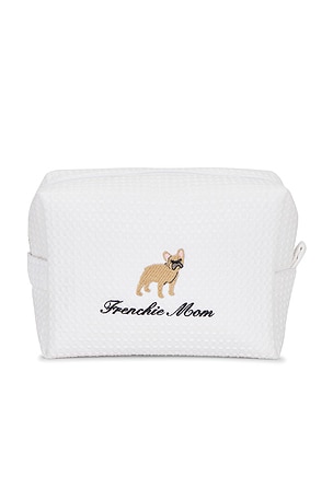 Abbode Frenchie Mom Waffle Pouch in White