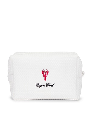 Abbode Cape Cod Waffle Pouch in White