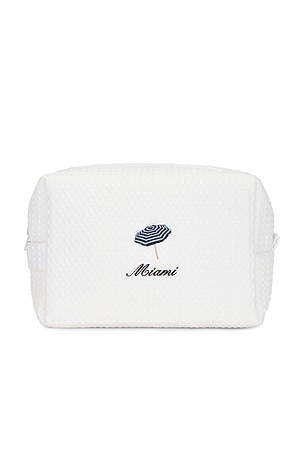 Abbode Miami Waffle Pouch in White