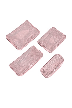 Away Insider Packing Cubes, Set of 4 in Pink