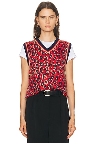 adidas by Wales Bonner Knit Vest in Red