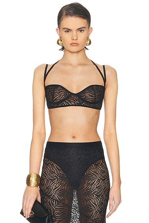 Atlein Bralette Top in Black