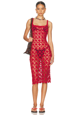 All That Remains Zinnia Dress in Red