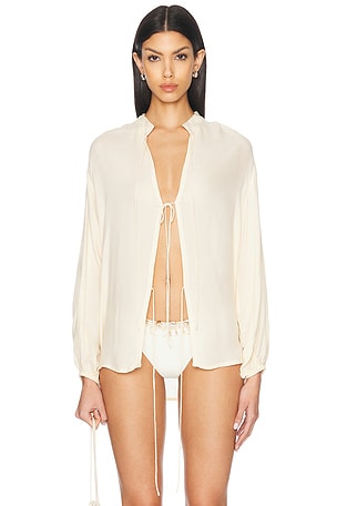 All That Remains Jade Tie Top in Cream