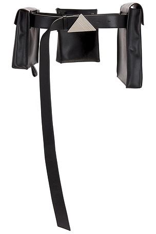 THE ATTICO Cintura Belt in Black