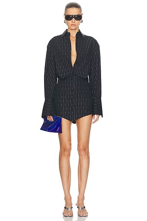 Amiri Ma Seamless Cut-out Mini Dress in Flamingo Pink | FWRD Amiri Ma Seamless Cut-out Mini Dress in Flamingo Pink | FWRD