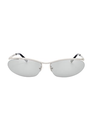 THE ATTICO Charlotte Sunglasses in Metallic Silver