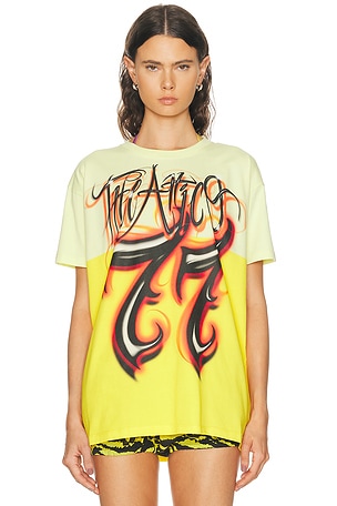 THE ATTICO Graphic T-Shirt in Yellow