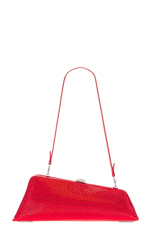 THE ATTICO Long Night Clutch in Red
