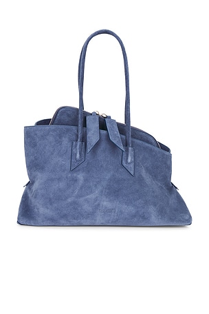 THE ATTICO La Passeggiata Medium Top Handle Bag in Blue