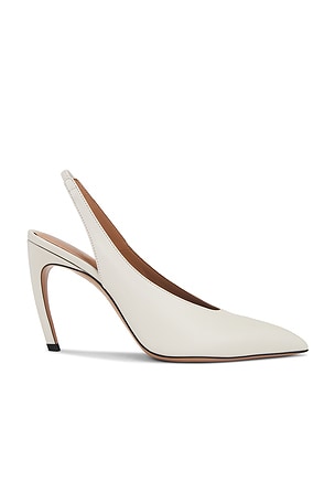 THE ATTICO Viper Slingback Pump in White