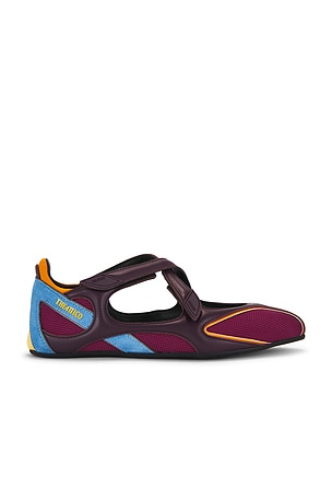 THE ATTICO Floor01 Ballerina Flat in Purple