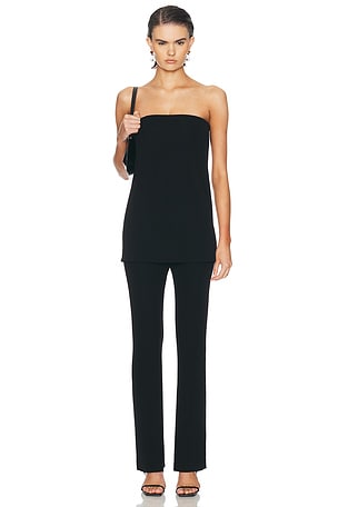 Alexander Wang Pre-Styled Corset Jumpsuit in Black
