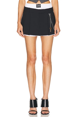 Alexander Wang Prestyled Pleated Skort in Black