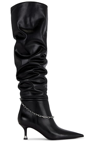 Alexander Wang Akila 65mm Slouch Boot in Black