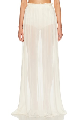 Aya Muse Palli Skirt in Ivory