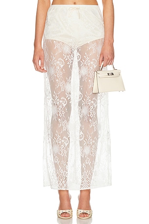 Aya Muse Eteri Skirt in White