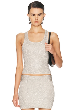 Aya Muse Avel Top in Metallic Silver