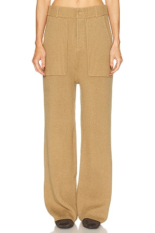 Aya Muse x REVOLVE Knit Trouser in Brown