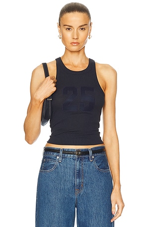 Aya Muse Number Tank Top in Navy