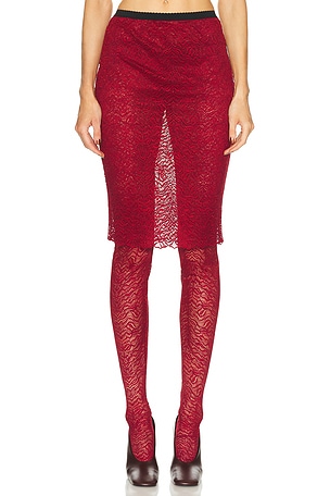 Beaufille Dorado Skirt Legging in Burgundy