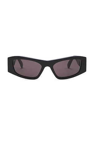 Balenciaga Nano Geometrical Sunglasses in Black
