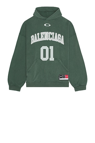 Balenciaga Large Fit Hoodie in Green