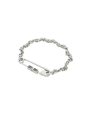 Balenciaga Diy Pin Bracelet in Metallic Silver