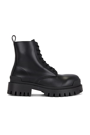 Balenciaga Strike Zip Bootie in Black