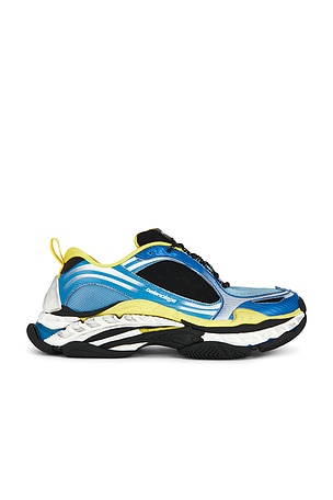 Balenciaga Triple S2 in Blue & White & Yellow in Blue,Black