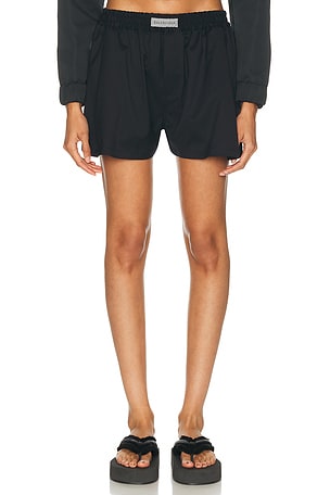 Balenciaga A-Line Boxer Short in Black