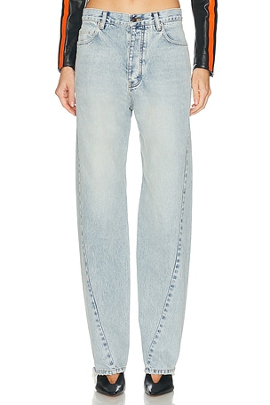 Balenciaga Twisted Seam Wide Leg in Blue
