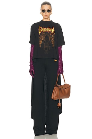 Balenciaga Metal Merch Jersey T-shirt in Black