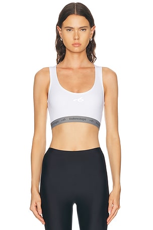 Balenciaga Bra Tank Top in White