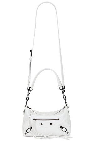 Balenciaga Le City Mini Moto Bag in White