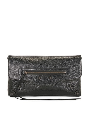 Balenciaga Le City Small Clutch in Black