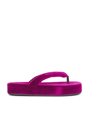 Balenciaga Jet Lag Thong Sandal in Purple